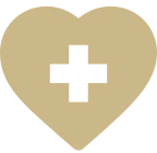 Heart with medical cross symbol